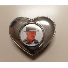 Tinnen Foto herinneringsdoosje Hartje (30510)
